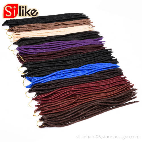 Bomba Dreadlocks Crochet Braids Soft Faux Locs Crochet Hair Synthetic Braiding Hair Goddess Locs Crochet Hair Braids